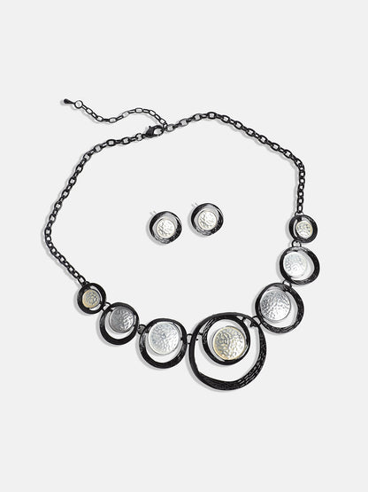 Dented Circular Jewellery Set