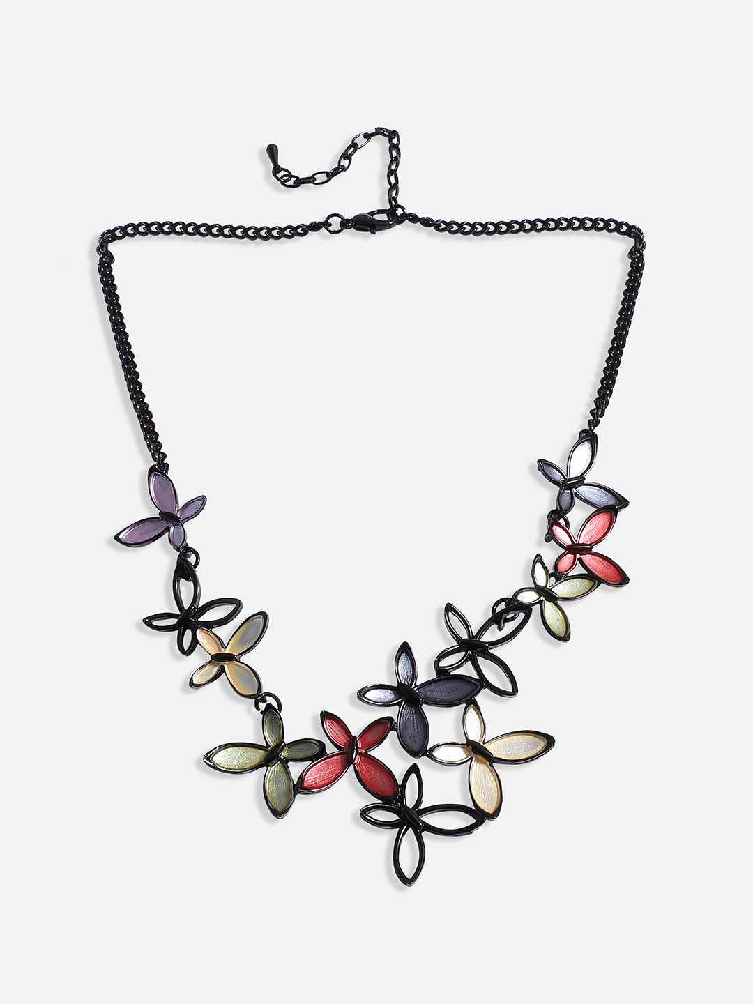 Butterfly Necklace Earrings Jewellery Set