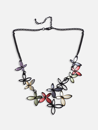 Butterfly Necklace Earrings Jewellery Set