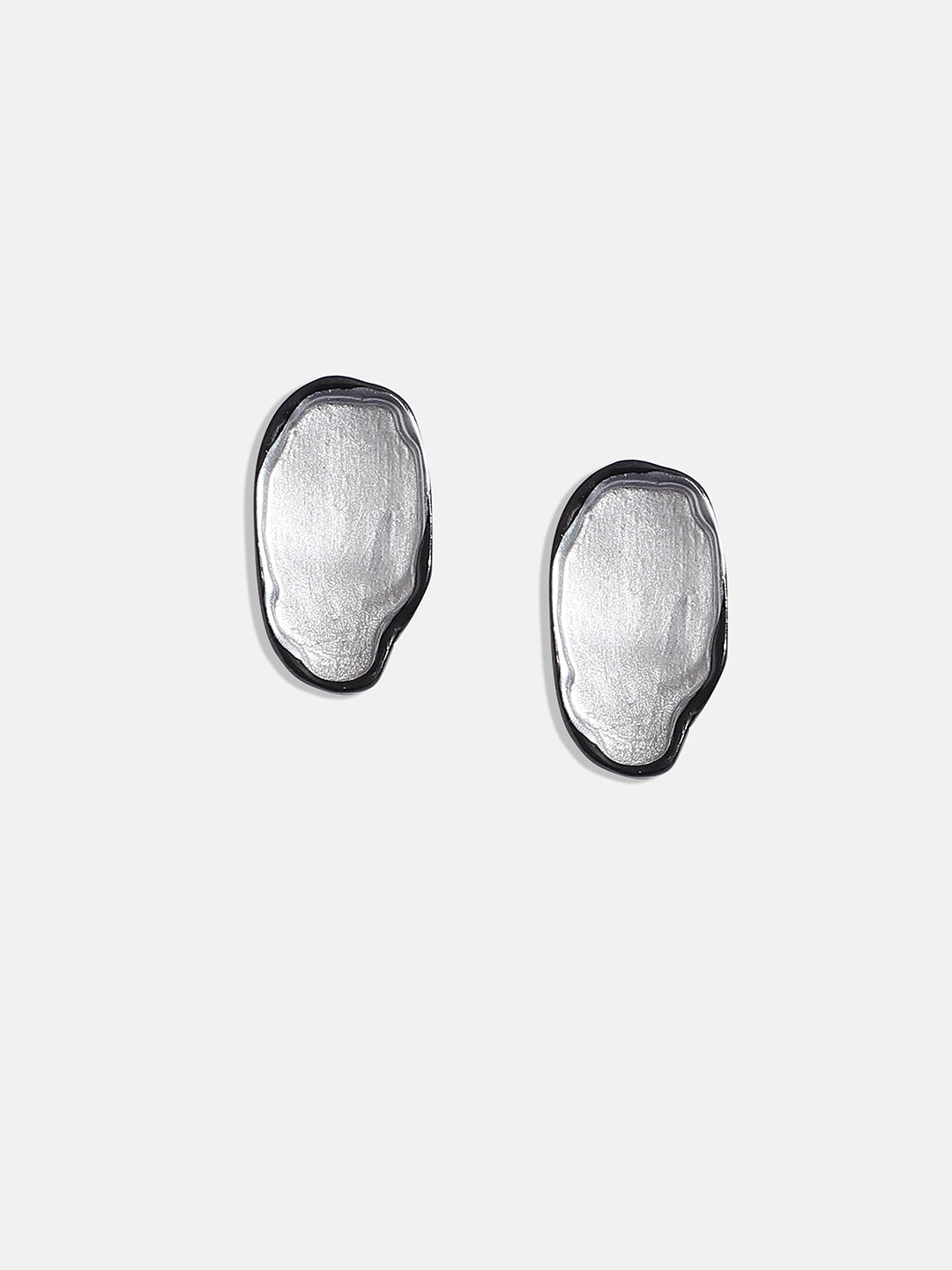 Silver-Plated Abstract Jewellery Set