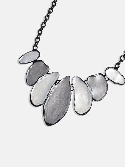 Silver-Plated Abstract Jewellery Set