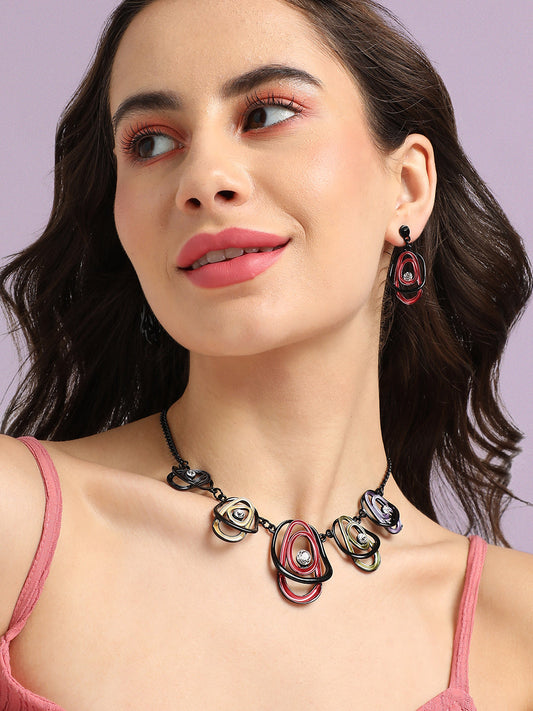 Stone Studded Jewellery Set