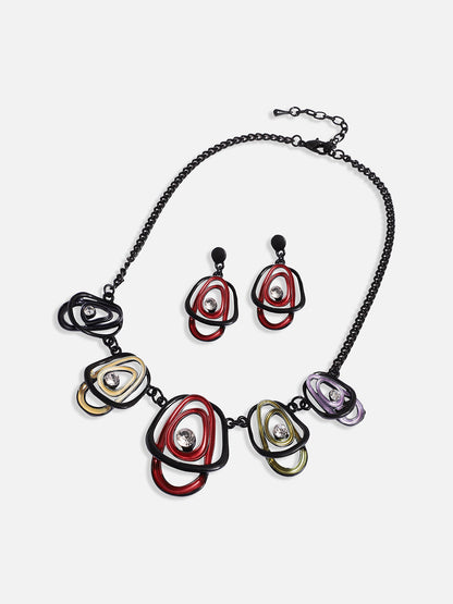 Stone Studded Jewellery Set