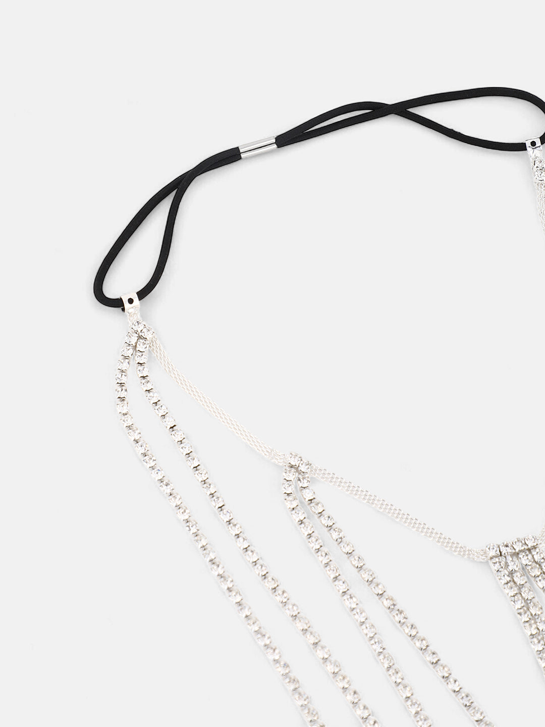 The Bijou Leg Chain - Crystal Silver-SOHILC6241