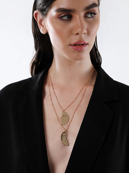 The Lovers Multi-Layer Necklace - California Gold-SOHINC6060