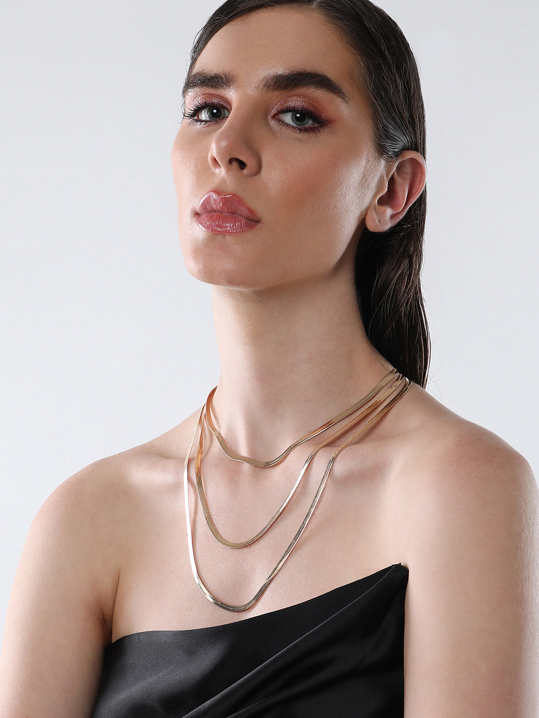 The Snakechain Multi-Layer Necklace - California Gold-SOHINC6061