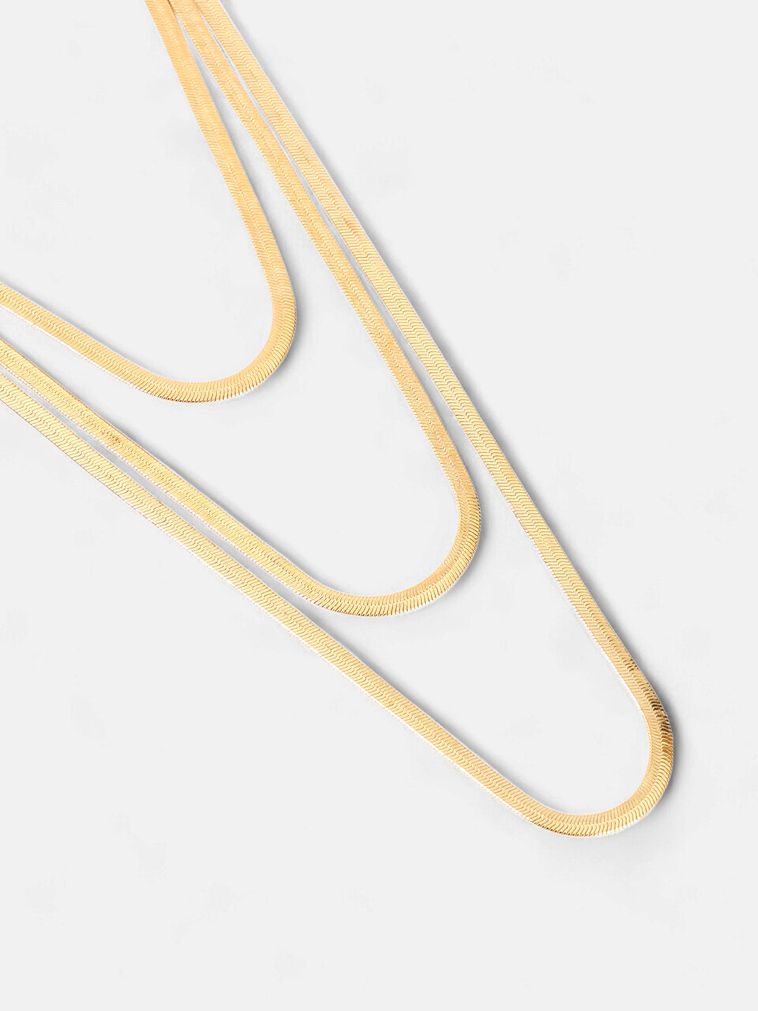 The Snakechain Multi-Layer Necklace - California Gold-SOHINC6061
