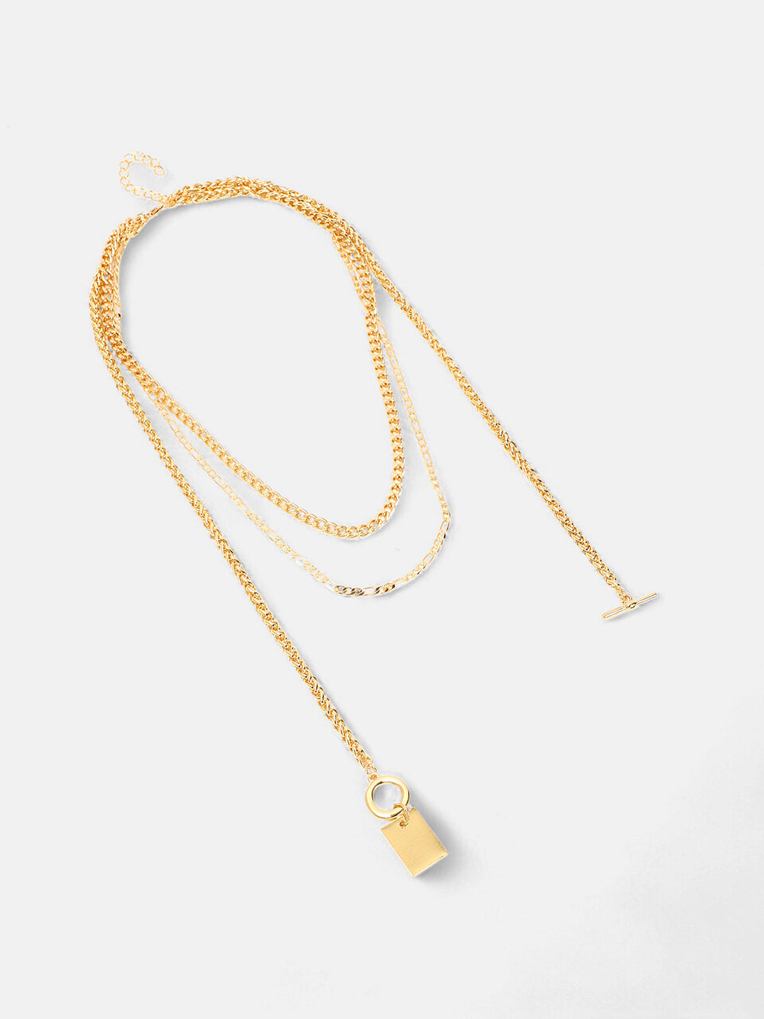 The Interlock Charm Multi-Layer Necklace - California Gold-SOHINC6062