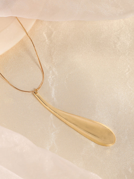 The Drip Pendant Necklace - California Gold-SOHINC6068