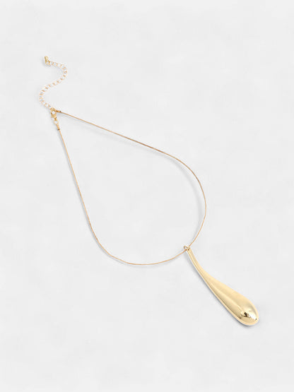 The Drip Pendant Necklace - California Gold-SOHINC6068