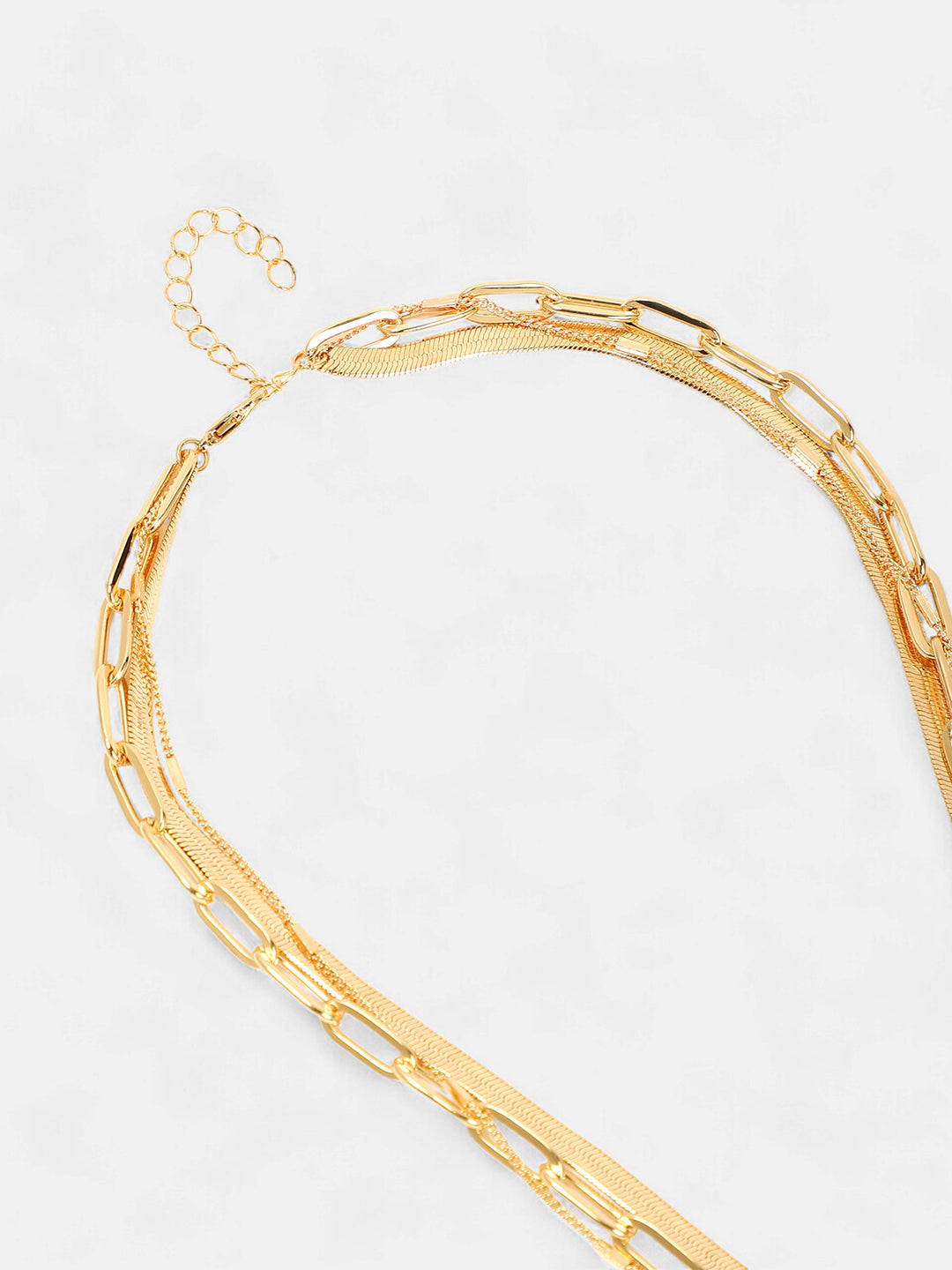 The Halo Snakechain Multi-Layer Necklace - California Gold-SOHINC6071