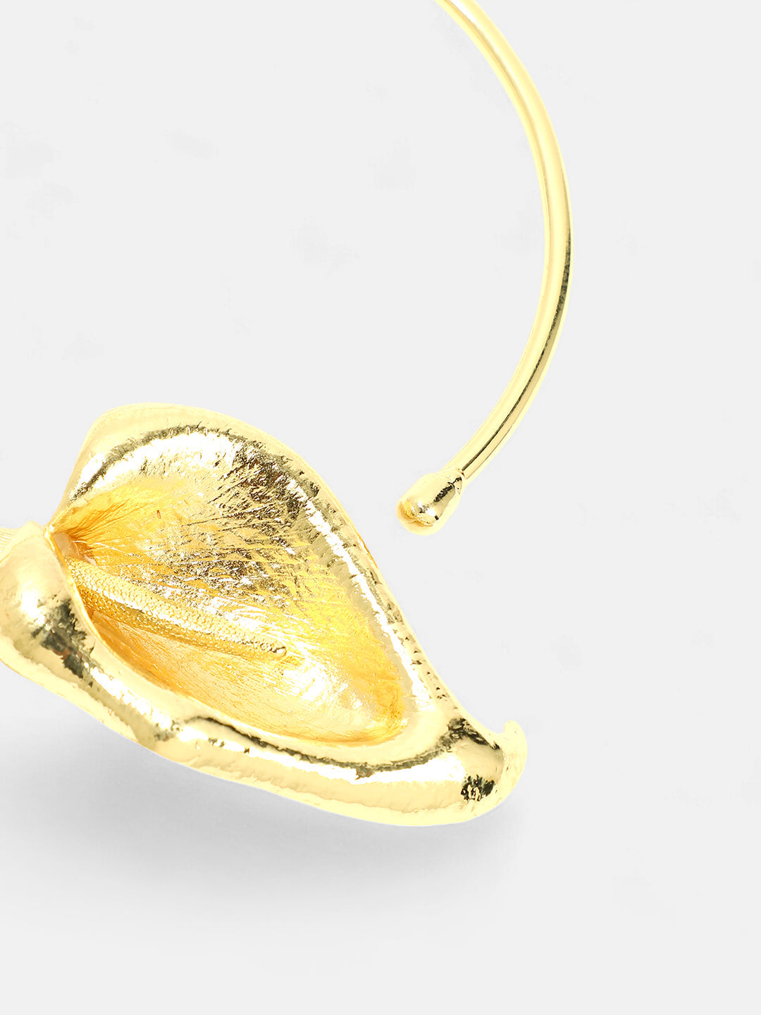 The Water Lily Torque Necklace - Antique Gold-SOHINC6074