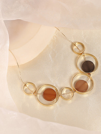 The Orb Collar Necklace - California Gold-SOHINC6077