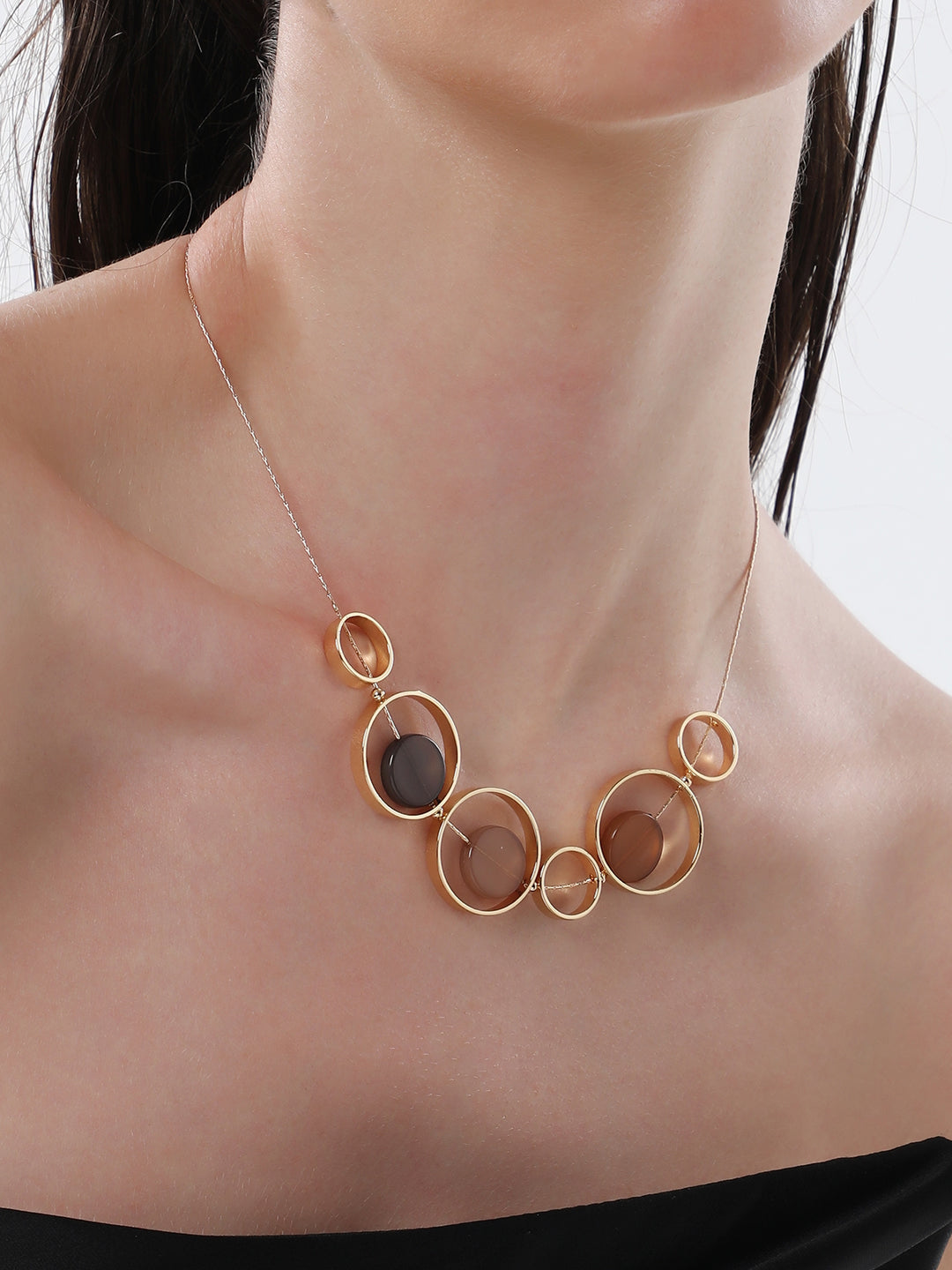 The Orb Collar Necklace - California Gold-SOHINC6077