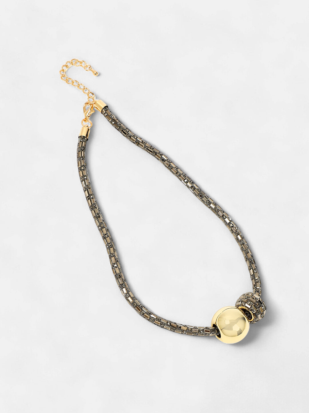 The Mirror Collar Necklace - Antique Gold-SOHINC6078