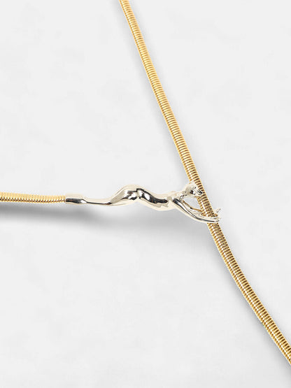 The Jaguar Lariat Necklace - California Gold-SOHINC6081