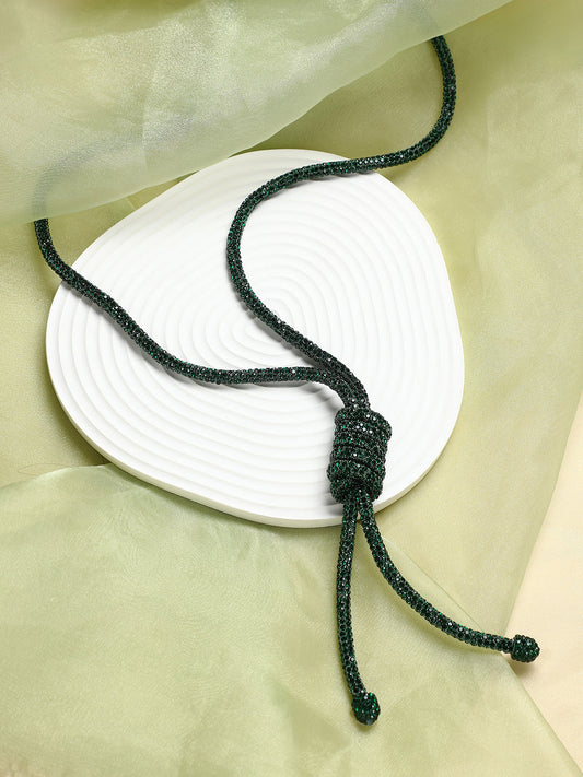 The Jingle Sautoir Necklace - Emerald Green-SOHINC6086