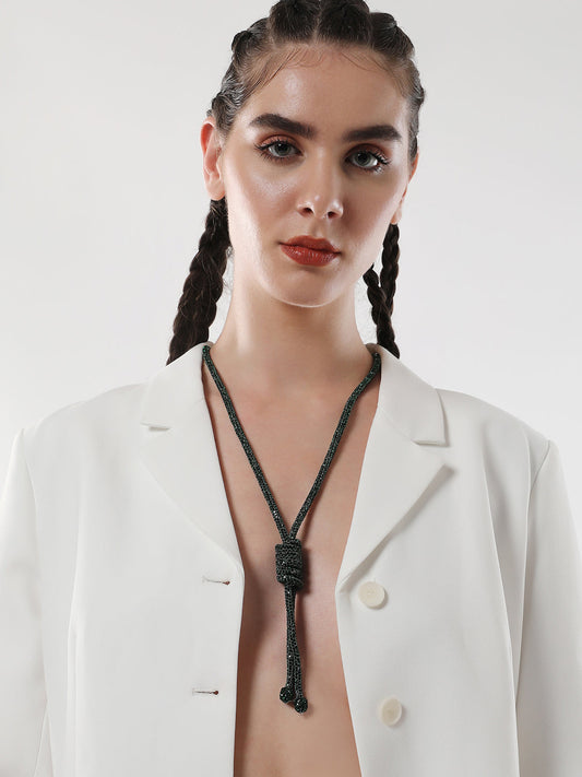The Jingle Sautoir Necklace - Emerald Green-SOHINC6086