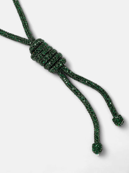 The Jingle Sautoir Necklace - Emerald Green-SOHINC6086