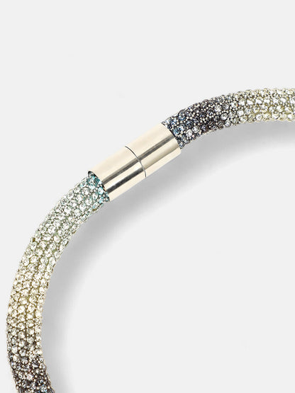 The Jingle Collar Necklace - Crystal Silver & Sky Blue-SOHINC6088