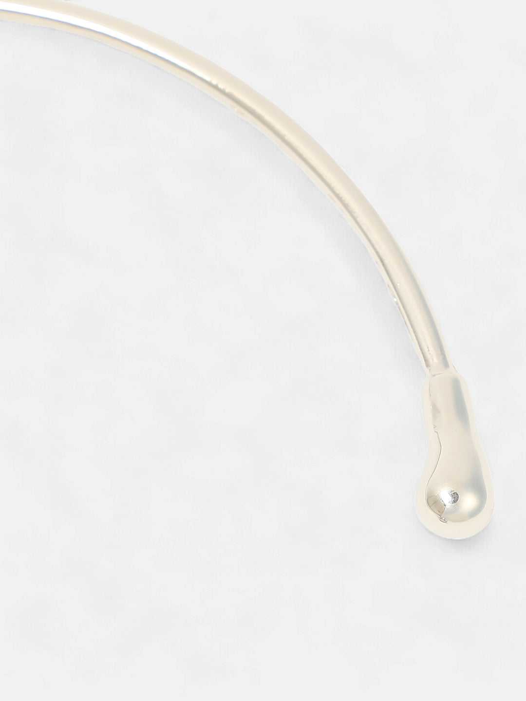 The Drip Torque Necklace - Metallic Silver-SOHINC6089