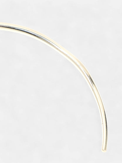 The Shackle Torque Necklace - Metallic Silver-SOHINC6091