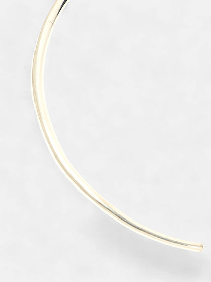 The Shackle Torque Necklace - Metallic Silver-SOHINC6091