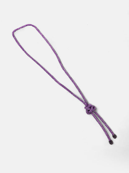 The Jingle Sautoir Necklace - Amerthyst Purple-SOHINC6141