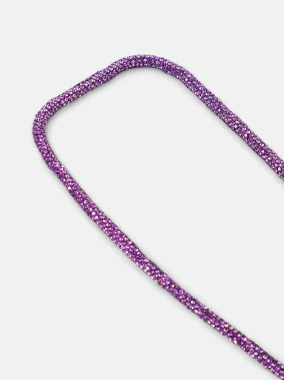 The Jingle Sautoir Necklace - Amerthyst Purple-SOHINC6141