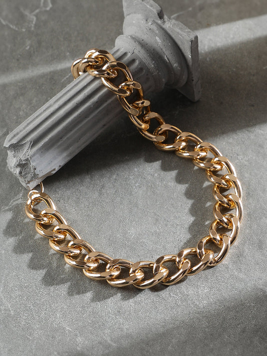 The Medium Chunky Link Chain Necklace - California Gold-SOHINC6202