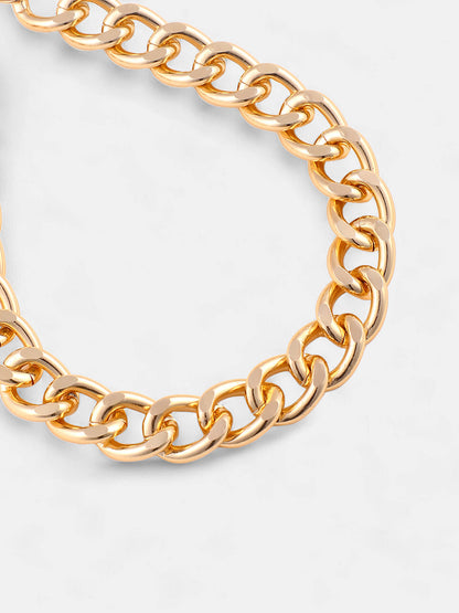 The Medium Chunky Link Chain Necklace - California Gold-SOHINC6202