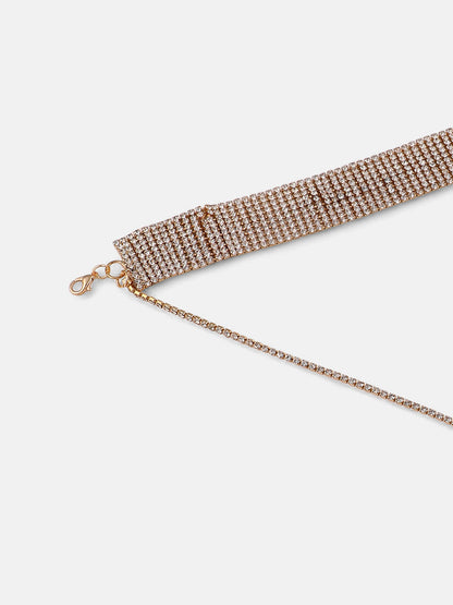 The Bijou Multi-Layer Necklace - Crystal Silver-SOHINC6205