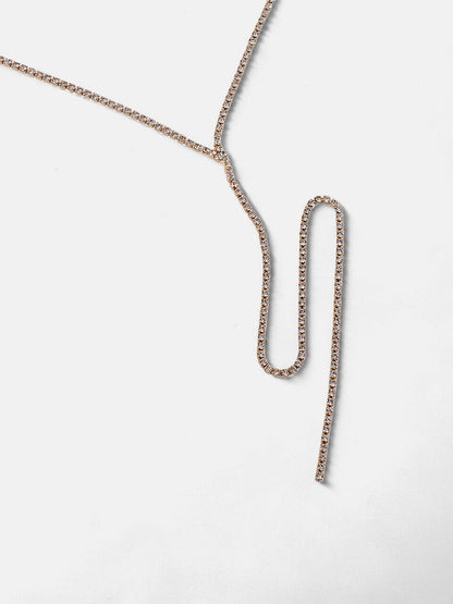 The Bijou Multi-Layer Necklace - Crystal Silver-SOHINC6205