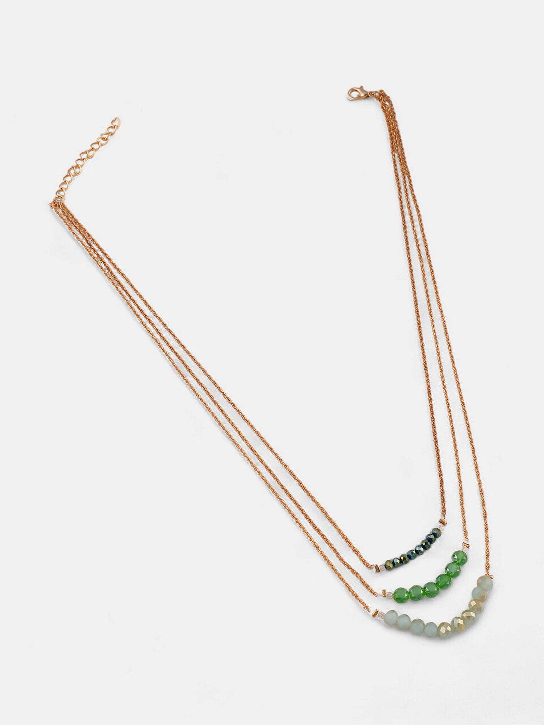 The Riviera Multi-Layer Necklace - Kelly Green-SOHINC6206