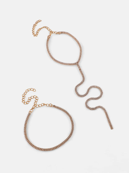 The Bijou Multi-Layer Lariat Necklace - Crystal Silver-SOHINC6207