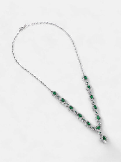 The Monaco Collar Necklace - Emerald Green-SOHINC6208