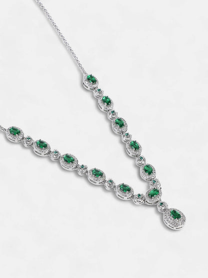 The Monaco Collar Necklace - Emerald Green-SOHINC6208