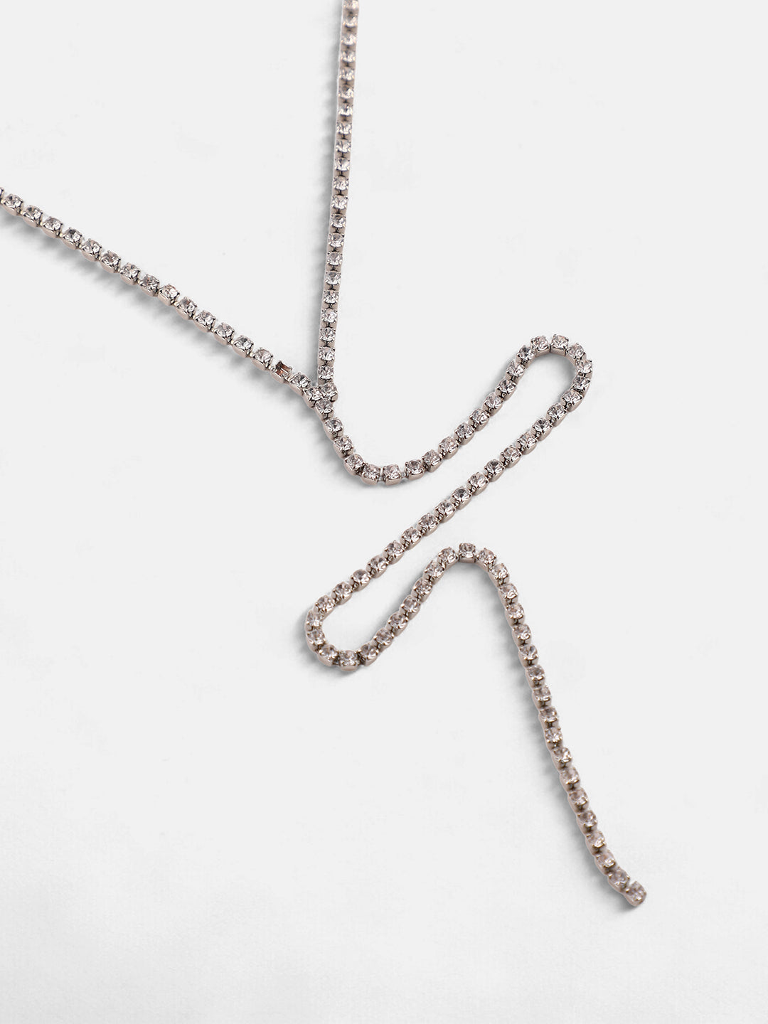 The Bijou Multi-Layer Necklace - Metallic Silver-SOHINC6209
