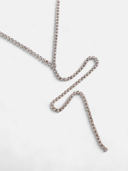 The Bijou Multi-Layer Necklace - Metallic Silver-SOHINC6209