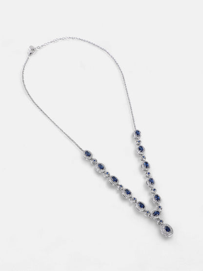 The Monaco Collar Necklace - Sapphire Blue-SOHINC6210