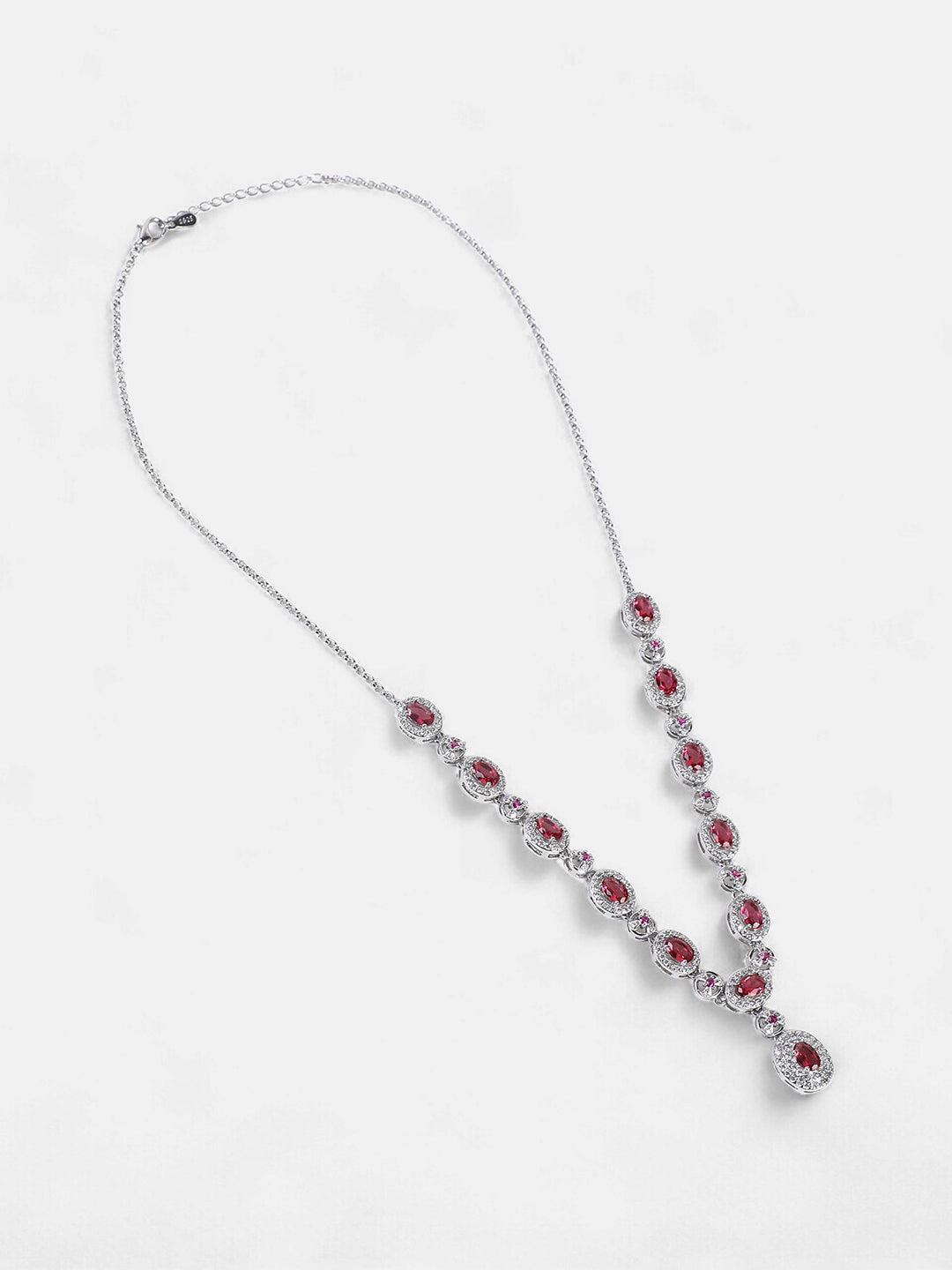 The Monaco Collar Necklace - Crimson Red-SOHINC6211
