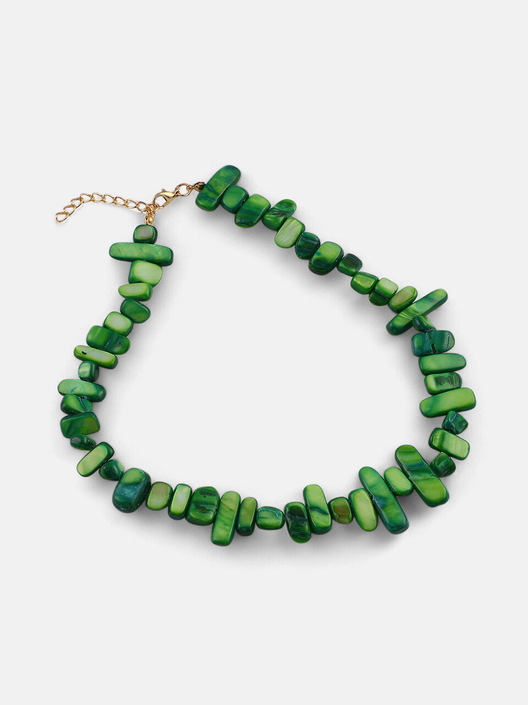 The Belize Collar Necklace - Kelly Green-SOHINC6222