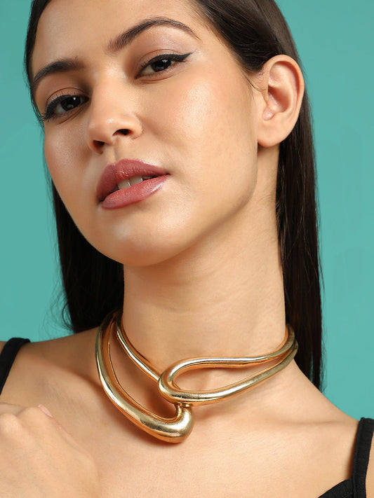 The Egri Torque Necklace - California Gold-SOHINC6232