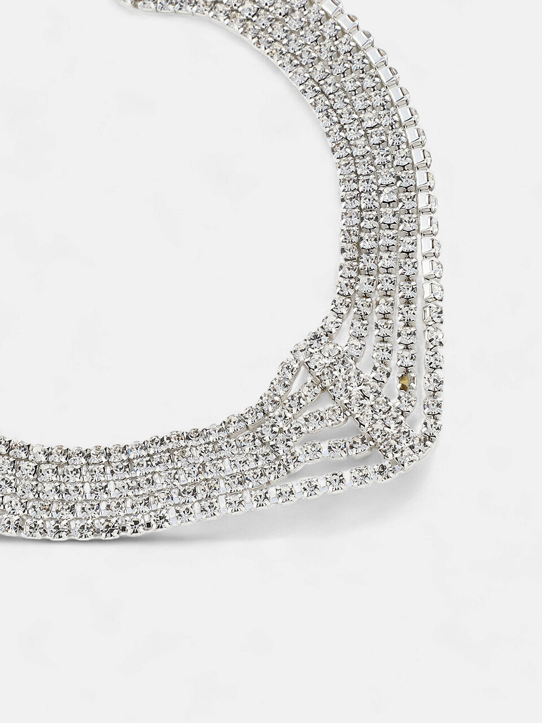 The Bijou Collar Necklace - Crystal Silver-SOHINC6235