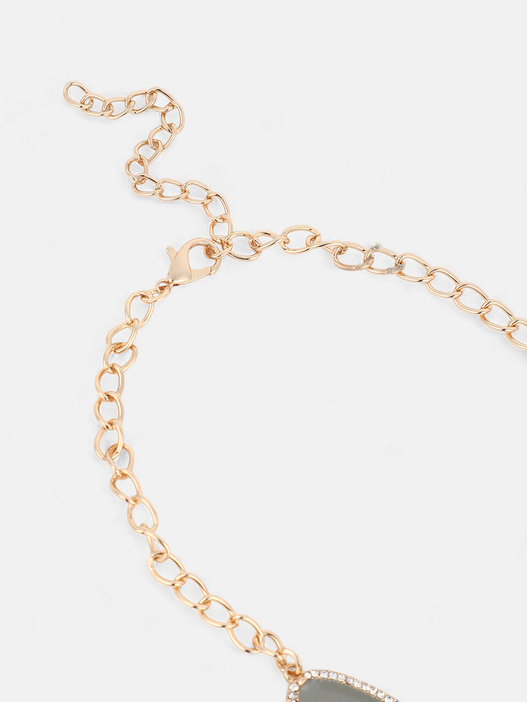 The Marcia Statement Necklace - Ash Grey-SOHINC6243