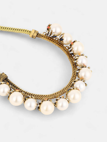 The Bacca Princess Necklace - Pearl White-SOHINC6244