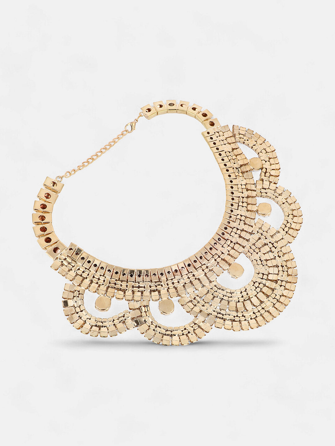 The Corona Statement Necklace - Ruby Red-SOHINC6246