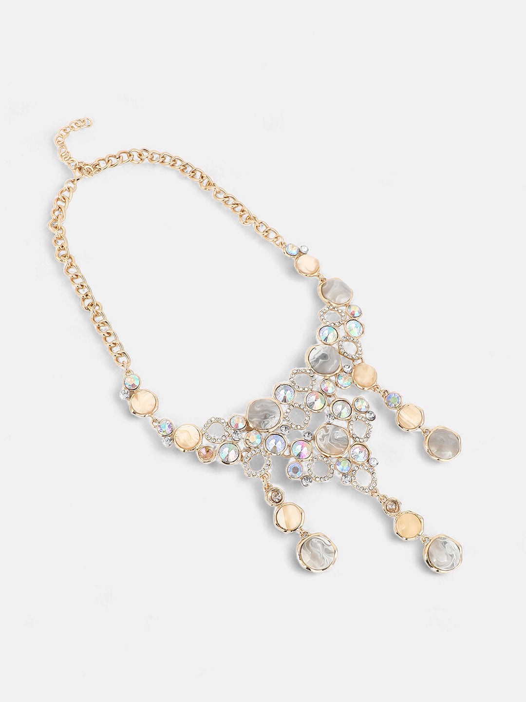 The Supernova Statement Necklace - Cloud Grey-SOHINC6257