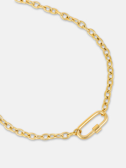 The Industrial Pendant Necklace California Gold