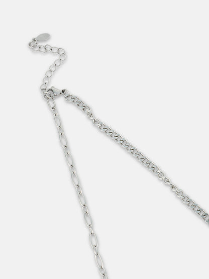 The Skelley Pendant Necklace Metallic Silver